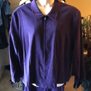 NWT. Plus Size purple Jacket and Skirt Set